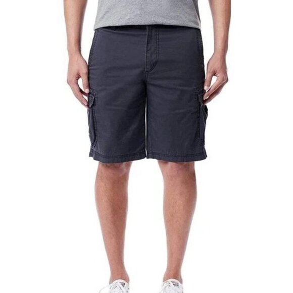 NEW Unionbay Men's 36 Cargo Shorts Blue Cotton Spandex Blend - Picture 1 of 7